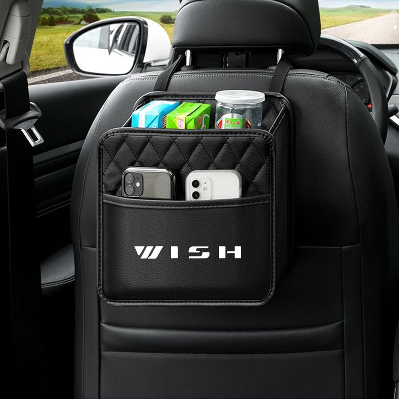 Travel Accessories Leather - Wielofunkcyjny organizer na tylne siedzenie samochodu