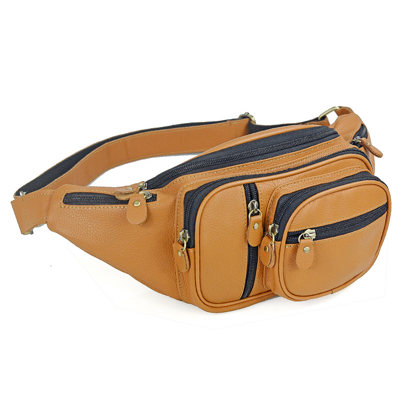 Travel Accessories Leather - Męska skórzana talia męska codzienna podróżna