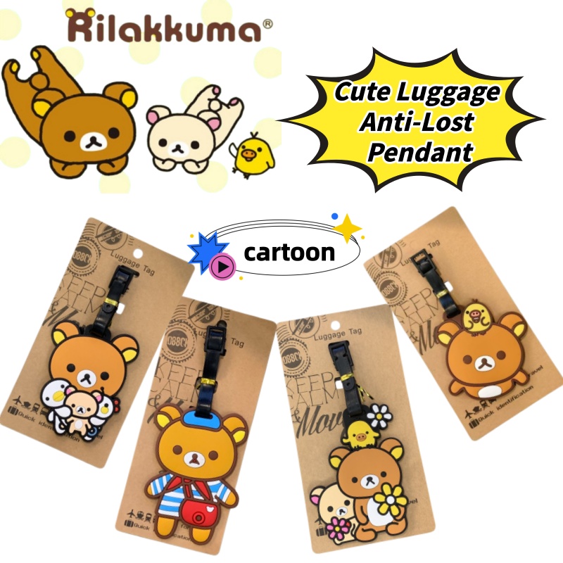 Travel Accessories Gift Set - Rilakkuma Kreatywna Personalizowana Zawieszka do Bagażu,