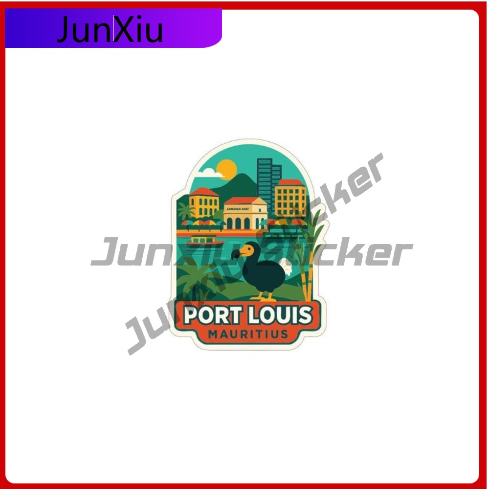 Travel Accessories Mauritius - Naklejka podróżnicza z Port-Louis na Maurycji,