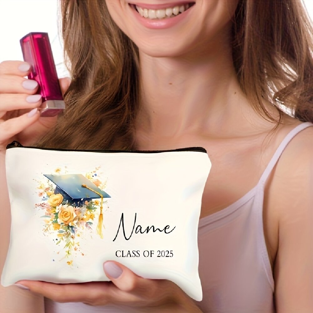 Travel Accessories Gifts For Her - Personalizowana kosmetyczka z poliestru z nadrukiem