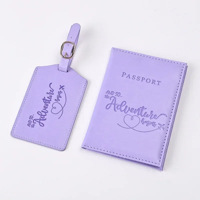Travel Accessories Gift Set - Nowe fioletowe etui na paszport ze
