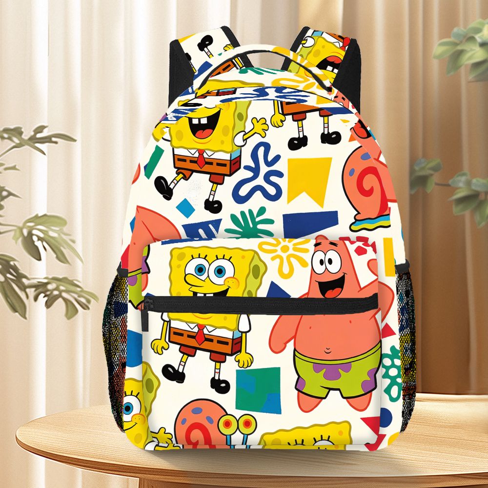 Travel Packing Accessories - Uroczy plecak z nadrukiem SpongeBob i