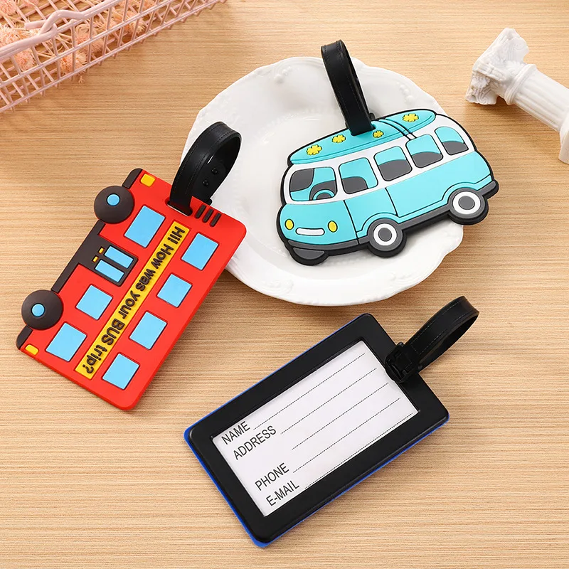 Travel Accessories B&M - Cute Cartoon Cars PVC Silikonowe przywieszki