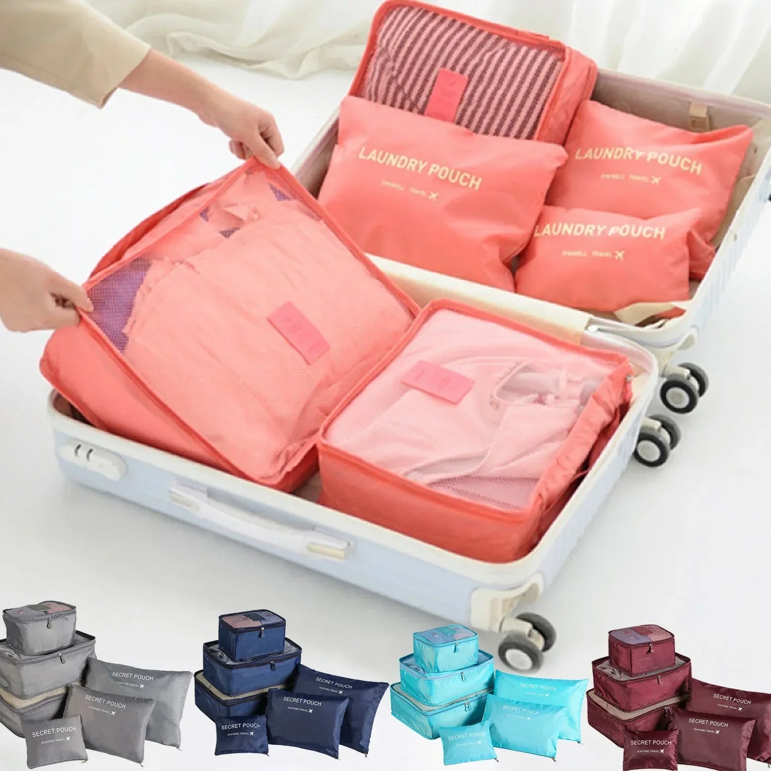 Travel Accessories Gift Set - 6-częściowy zestaw toreb do przechowywania w