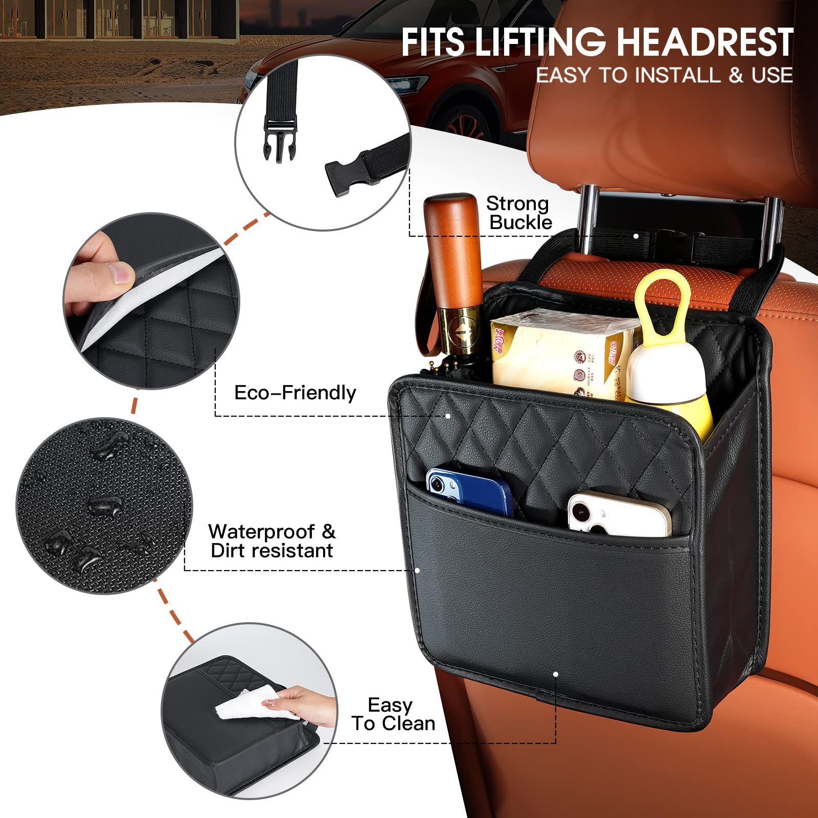 Wisząca Kieszeń do Przechowywa – Travel Accessories Leather recenzja i cena
