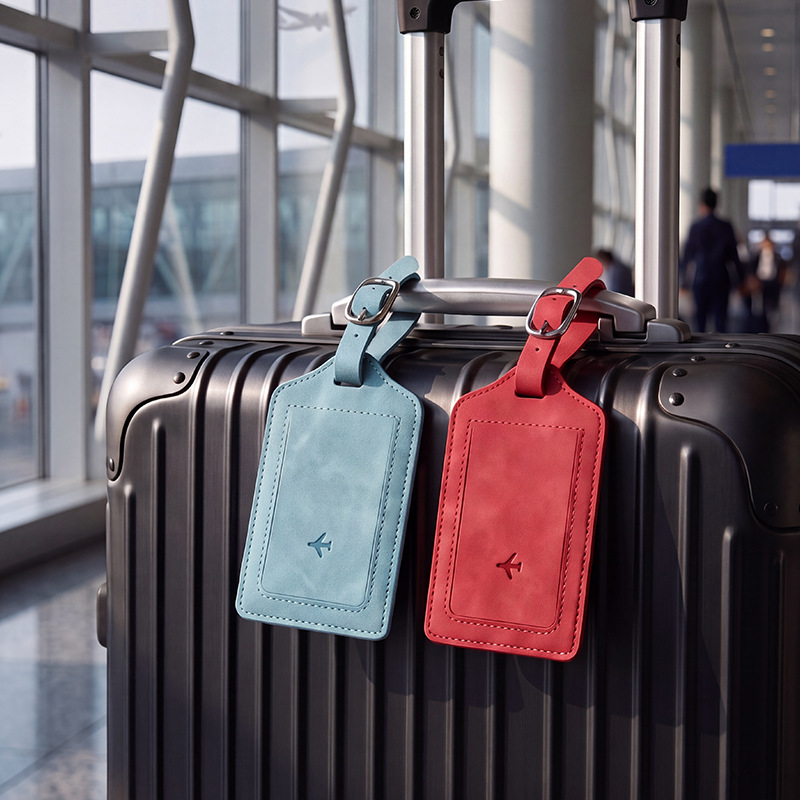 1 szt. etykieta na bagaż z PU  – Travel Accessories B&M recenzja i cena
