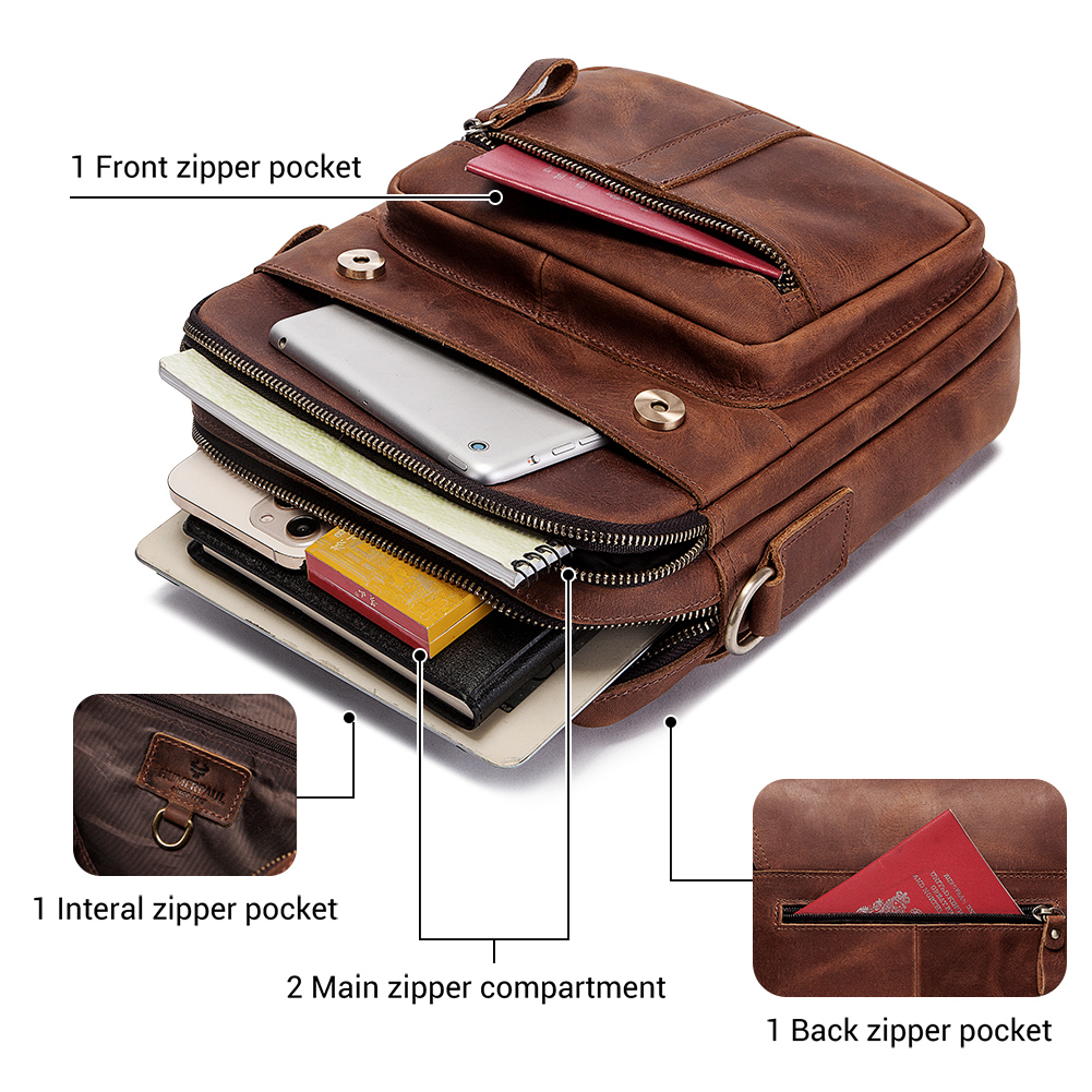 HUMERPAUL Męska torba na ramię – Travel Accessories Luxury recenzja i cena
