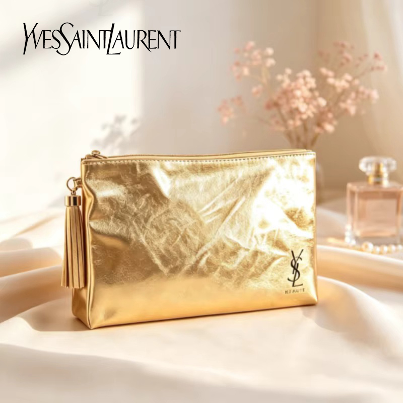 Złota kosmetyczka YSL, przenoś – Travel Accessories Luxury recenzja i cena