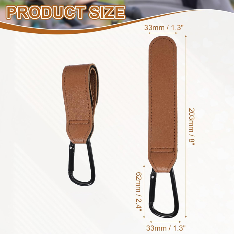 2 szt. Skórzane haczyki do wóz – Travel Accessories For 4 Year Old recenzja i cena