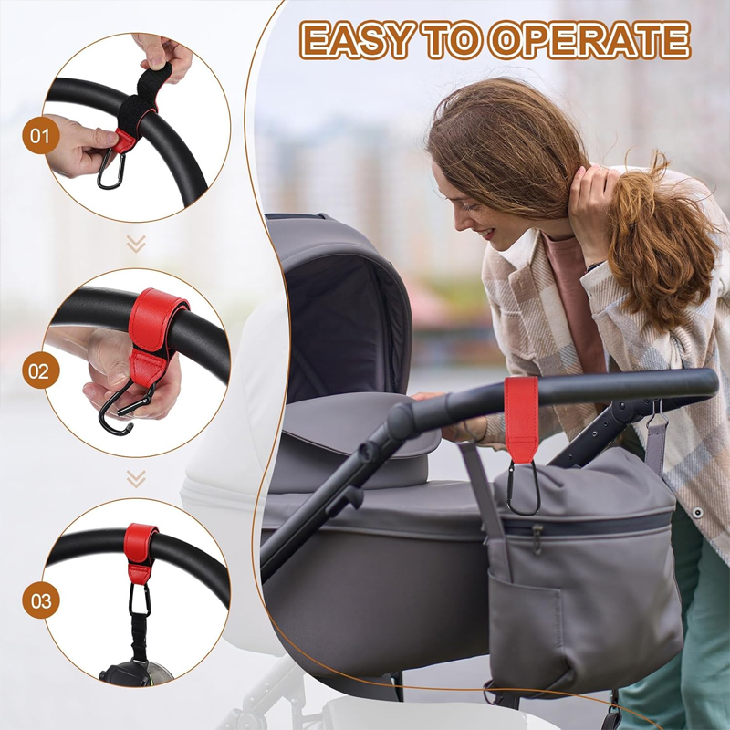 2 szt. Skórzane haczyki do wóz – Travel Accessories For 4 Year Old recenzja i cena