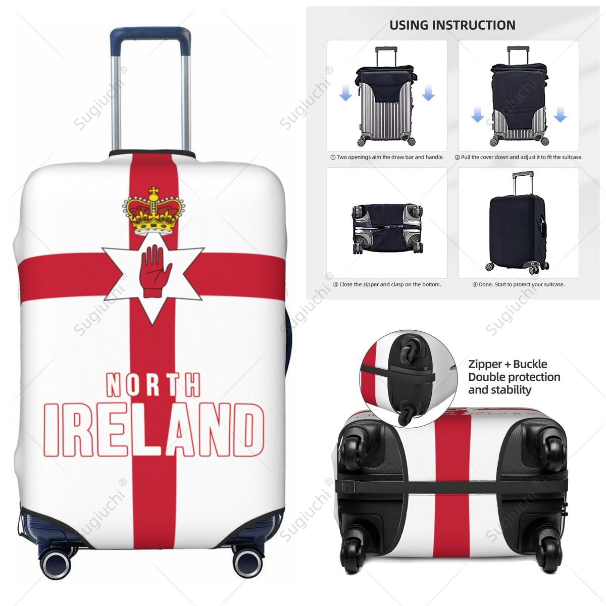 Pokrowiec na walizkę z flagą N – Travel Accessories Ireland recenzja i cena